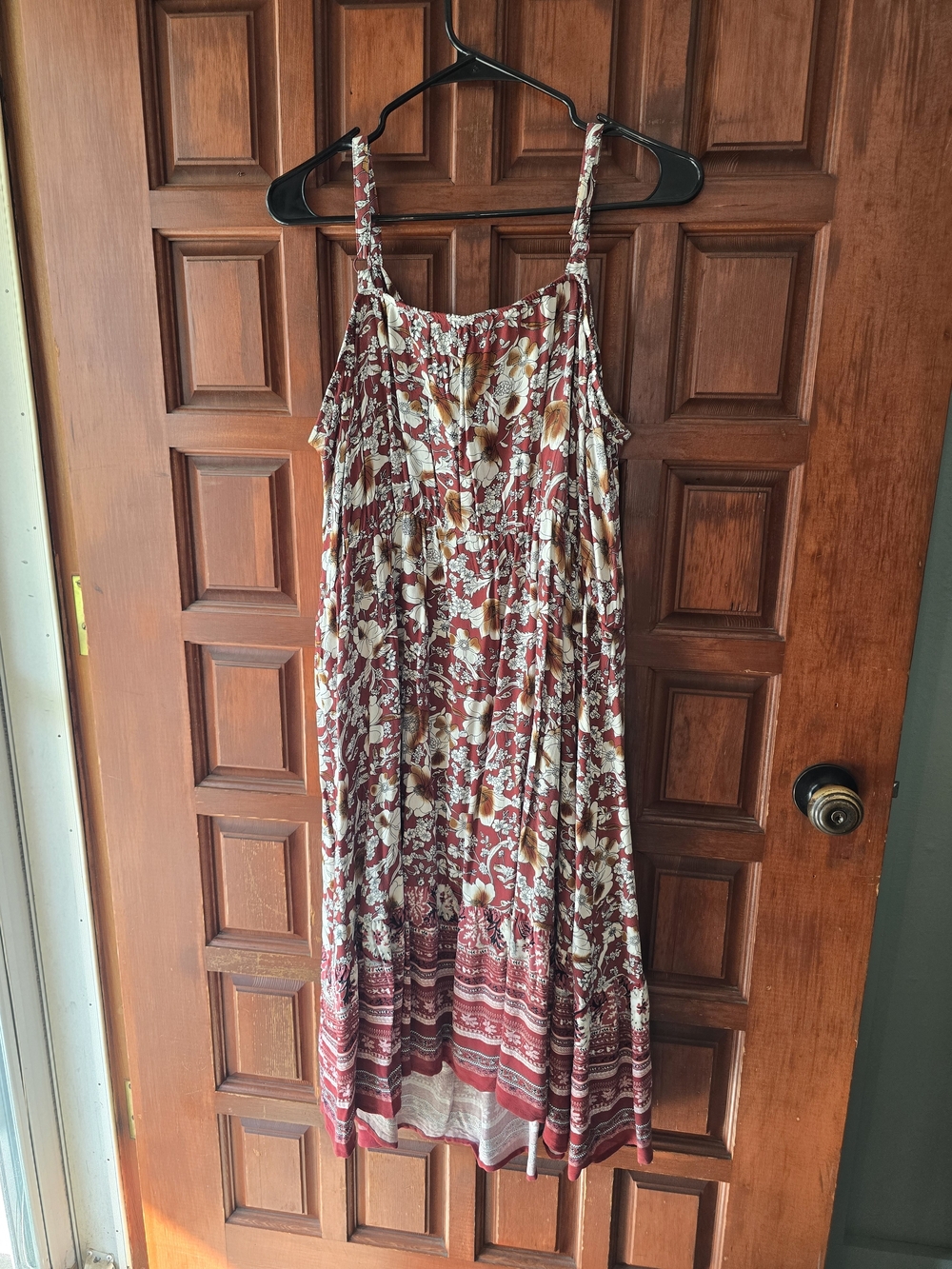 Maurices Floral Dress Red & White 2X NWT